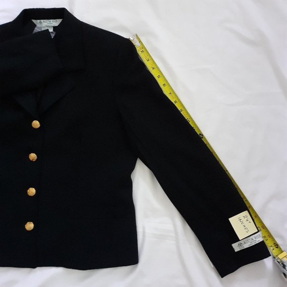 Austin Reed Black Wool Hanover Blazer 10P NWT New with Tags - Picture 13 of 14